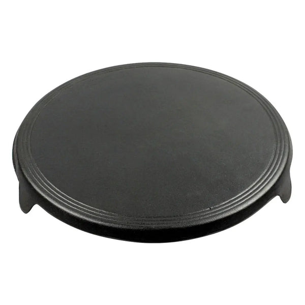 SOGA 33CM Reversible Round Cast Iron Crepes Pan Baking Cookie Pancake Pizza Bakeware Soga