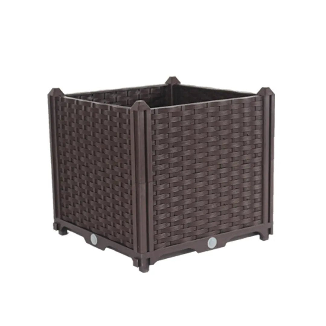 SOGA 40cm Raised Planter Box Vegetable Herb Flower Outdoor Plastic Plants Garden Bed Soga