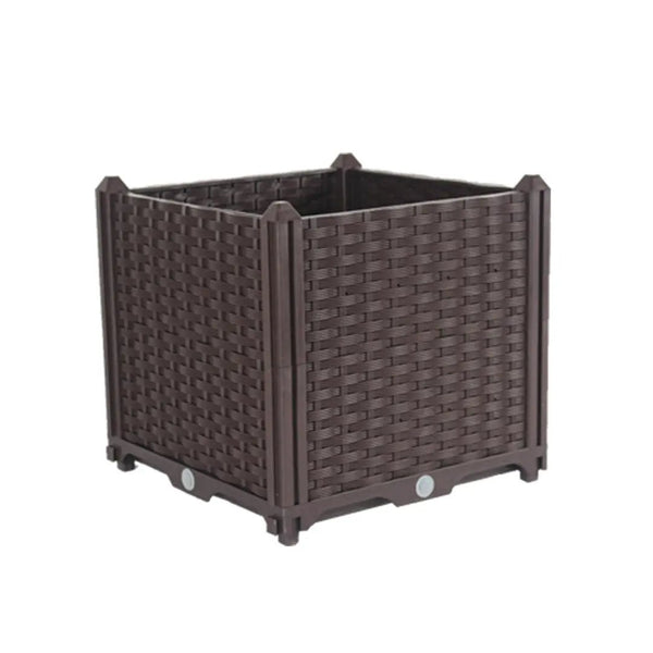 SOGA 40cm Raised Planter Box Vegetable Herb Flower Outdoor Plastic Plants Garden Bed Soga