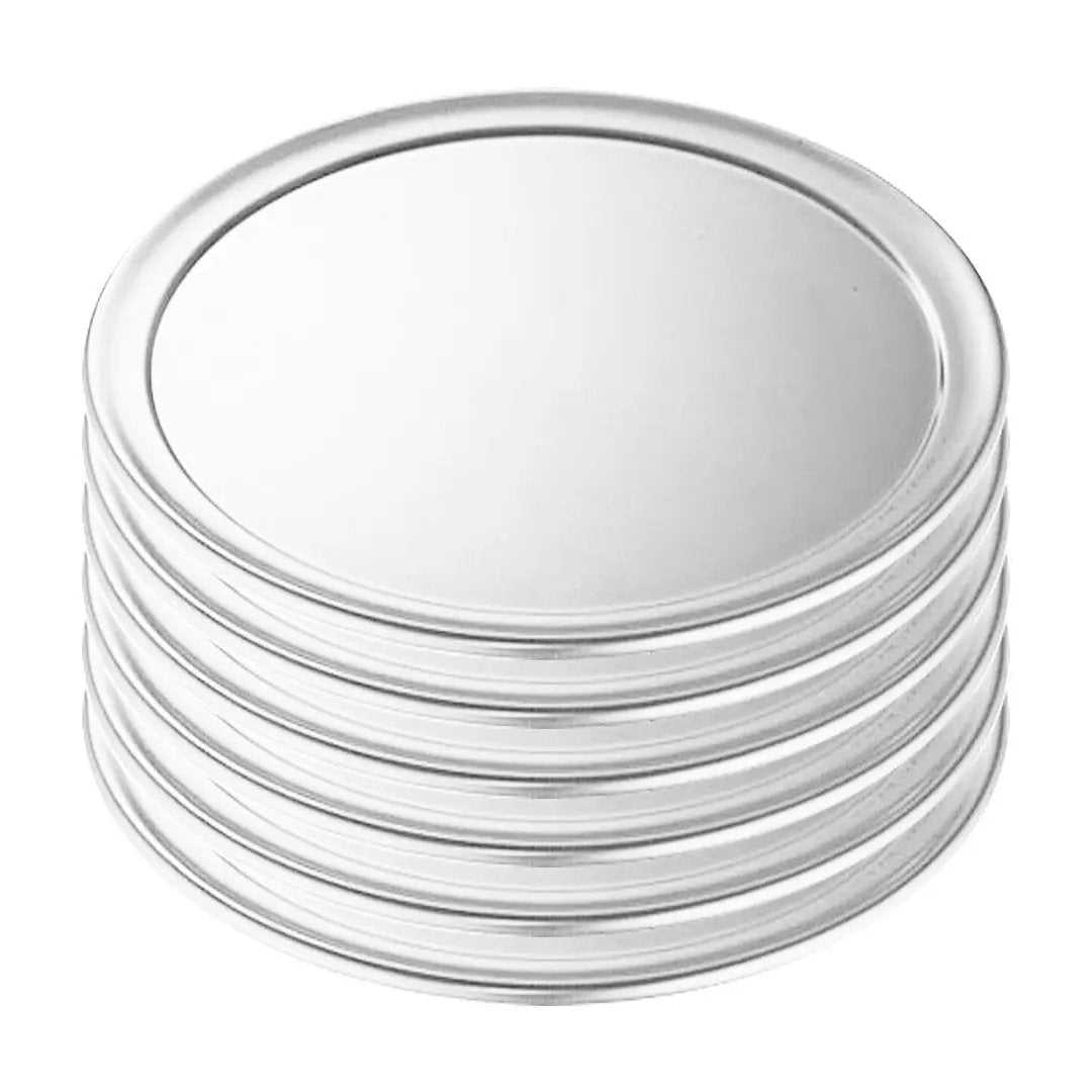 SOGA 6X 8-inch Round Aluminum Steel Pizza Tray Home Oven Baking Plate Pan Soga