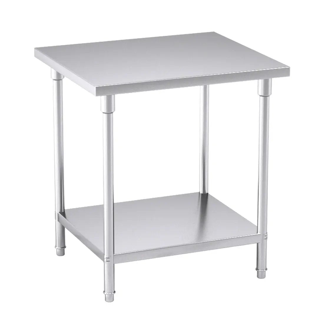 SOGA 80*70*85cm Commercial Catering Kitchen Stainless Steel Prep Work Bench Soga
