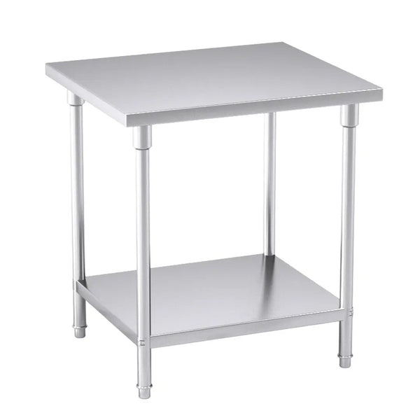 SOGA 80*70*85cm Commercial Catering Kitchen Stainless Steel Prep Work Bench Soga