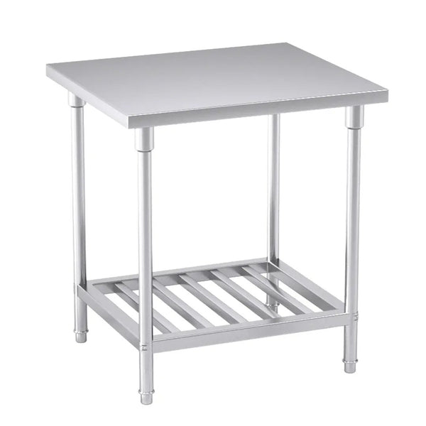 SOGA 80*70*85cm Commercial Catering Kitchen Stainless Steel Prep Work Bench Soga