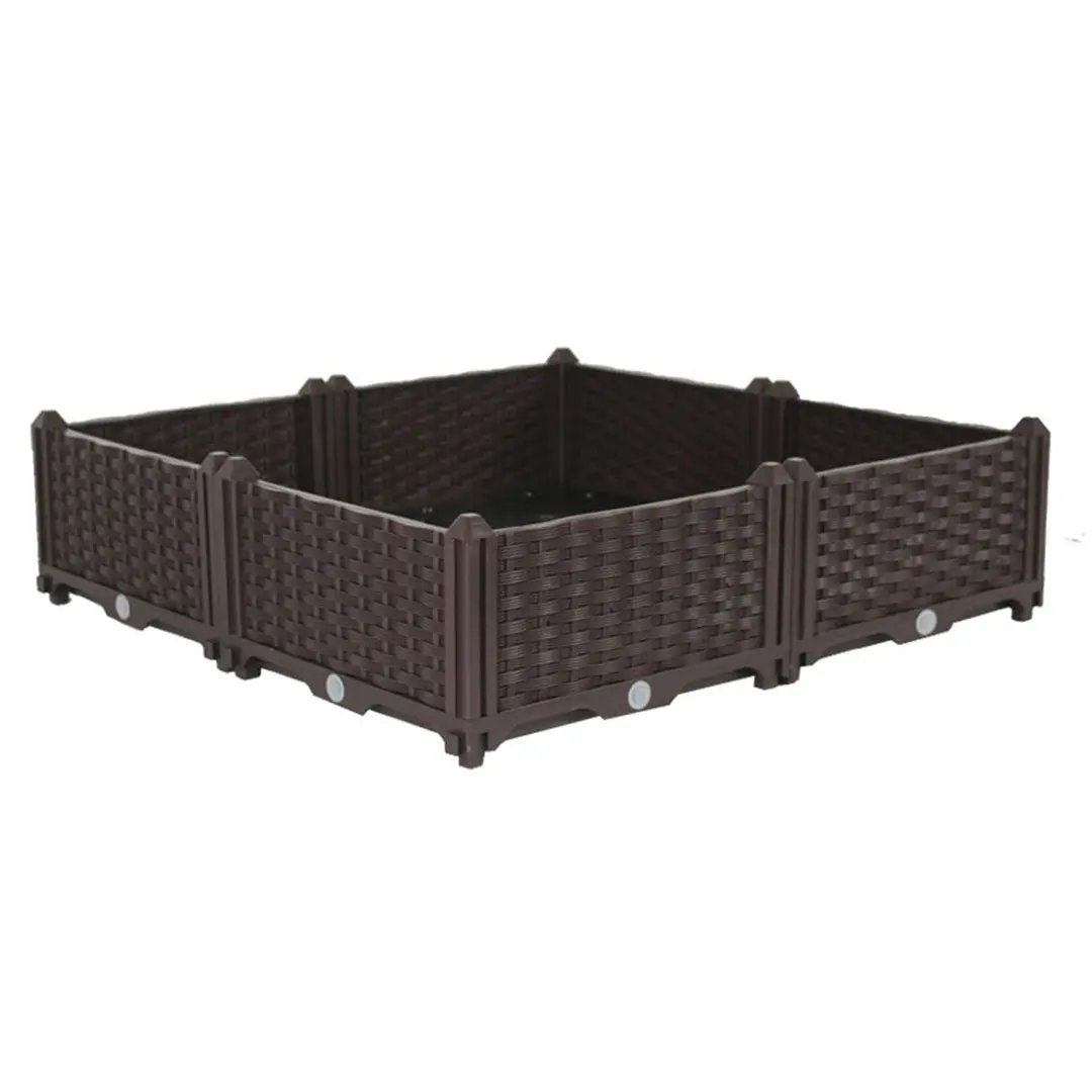 SOGA 80cm Raised Planter Box Vegetable Herb Flower Outdoor Plastic Plants Garden Bed Soga