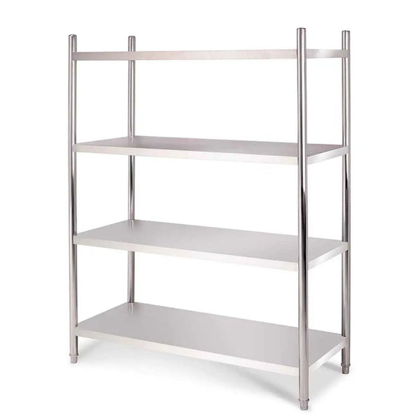 SOGA Stainless Steel 4 Tier Kitchen Shelving Unit Display Shelf Home Office 180CM Soga