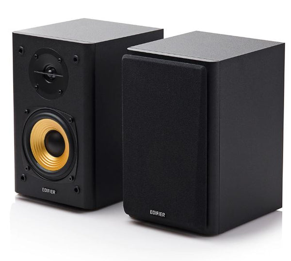 EDIFIER R1000T4 Ultra-Stylish Active Bookself Speaker - Uncompromising Sound Quality for Home Entertainment Theatre - 4inch Bass Driver Speakers BLACK EDIFIER