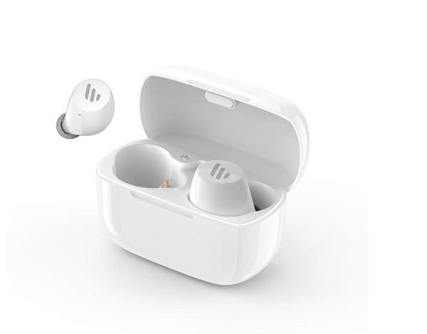 Edifier TWS1 Bluetooth Wireless Earbuds - WHITE/Dual BT Connectivity/Wireless Charging Case/12 hr playtime/9 hr Charge/8mm Magnetic Driver EDIFIER