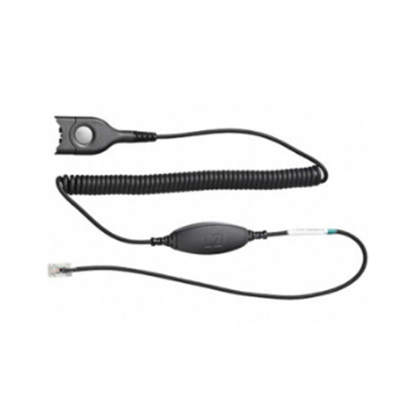 Sennheiser Bottom cable: Easy Disconnect to modular plug - coiled cable to be used with Avaya 1600/9600 series telephones SENNHEISER
