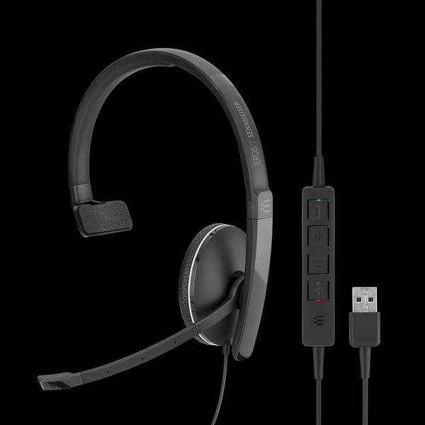 SENNHEISER l Sennheiser  ADAPT SC135USB, Single Sided 3.5mm Headset w/Detactable USB Cable with in-line Call Control, Leatherette Ear Pads, 2 Year Warranty SENNHEISER