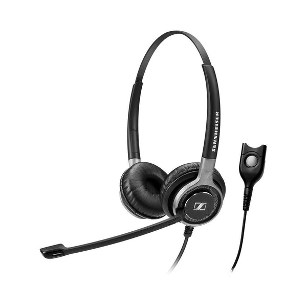 SENNHEISER Premium Binaural headset, ultra noise cancelling mic, Wideband, very strong and comfortable, leatherette pads, gorgeous design. ED connect, SENNHEISER