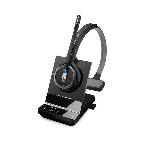 SENNHEISER SDW 5036 DECT Wireless Office headset with base station, for PC, deskphone and mobile, with BTD 800 dongle, monaural headset SENNHEISER
