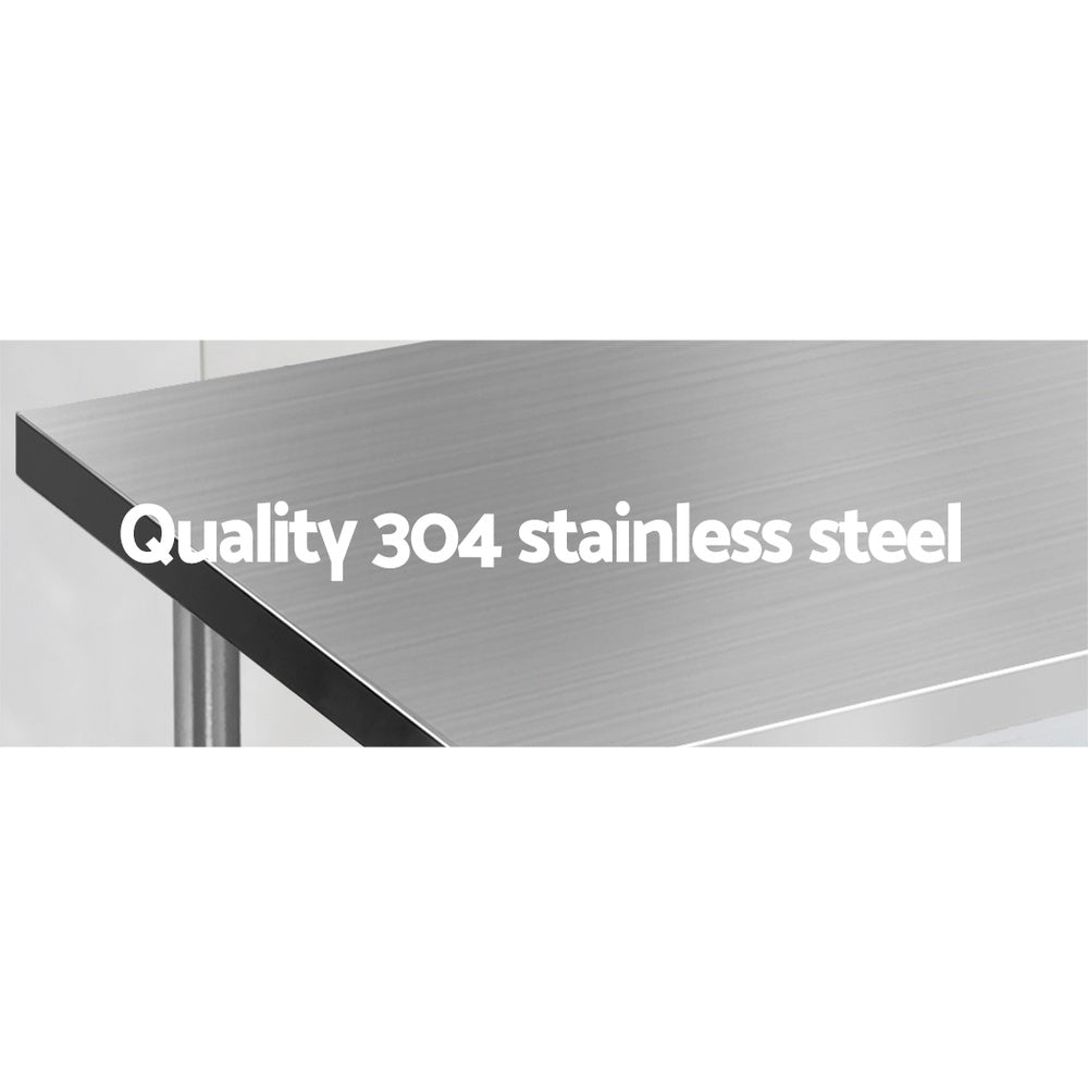 Cefito 1524 x 610mm Commercial Stainless Steel Kitchen Bench Deals499