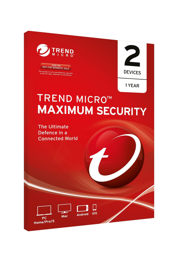 TREND MICRO Micro Maximum Security 2 Users/Devices 1 Year OEM TREND MICRO