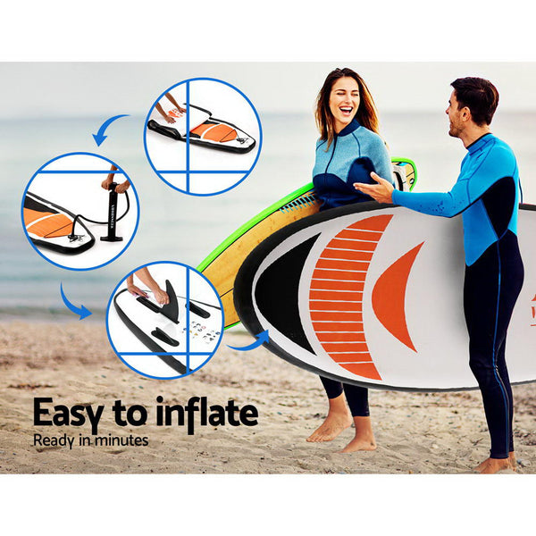Weisshorn 11FT Stand Up Paddle Board Inflatable SUP Surfborads 15CM Thick Deals499
