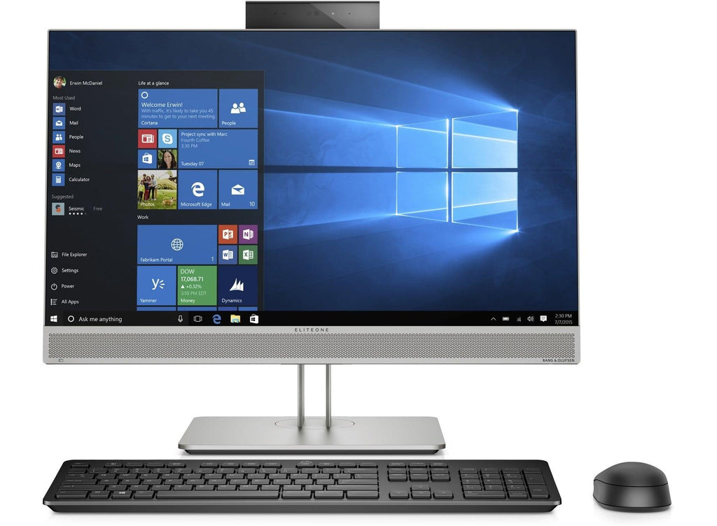 HP 800 EliteOne G5 AIO 23.8' NT Intel i7-9700 8GB 256GB SSD WIN10 PRO HDMI DP KB/Mouse 3YR ONSITE WTY W10P All-in-one Desktop PC (7NX91PA) (LS) HP