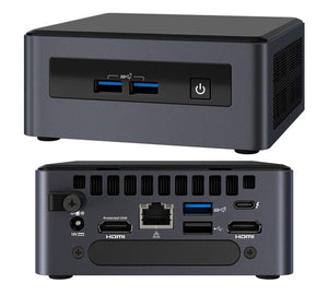 INTEL NUC 8 Pro Kit Mini PC i3-8145U 2xDDR4 SODIMM 2.5' HDD M.2 SSD 24x7 RAID 3xDisplays 2xHDMI DP1.2 USB-C Thunderbolt 3 4xUSB GBLAN WiFi5 BT5 V ~Pow INTEL