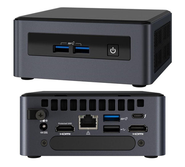INTEL NUC 8 Pro Kit Mini PC i5-8365U 2xDDR4 SODIMM 2.5' HDD M.2 SSD 24x7 vPRO RAID 3xDisplays 2xHDMI DP1.2 USB-C Thunderbolt 3 4xUSB GBLAN WiFi5 BT5 V INTEL