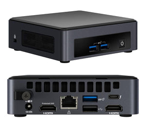 INTEL NUC 8 Pro Kit Mini PC i7-8665U 2xDDR4 SODIMM M.2 SSD 24x7 vPRO 3xDisplays 2xHDMI DP1.2 USB-C Thunderbolt 3 4xUSB GBLAN WiFi5 BT5 VESA~Power Cord INTEL