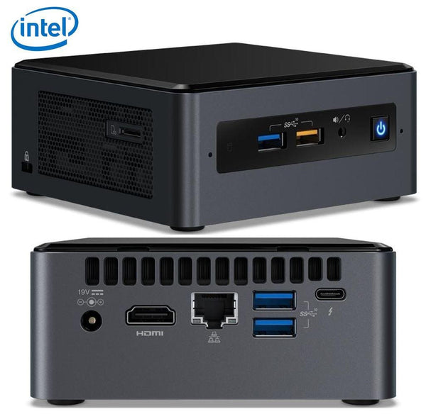 INTEL NUC mini PC i5-8259U 3.8GHz 2xDDR4 SODIMM 2.5' HDD M.2 SATA/PCIe SSD HDMI USB-C (DP1.2) 3xDisplays GbE LAN WiFi BT 6xUSB ~SYI-BOXNUC8I5BEH4 INTEL