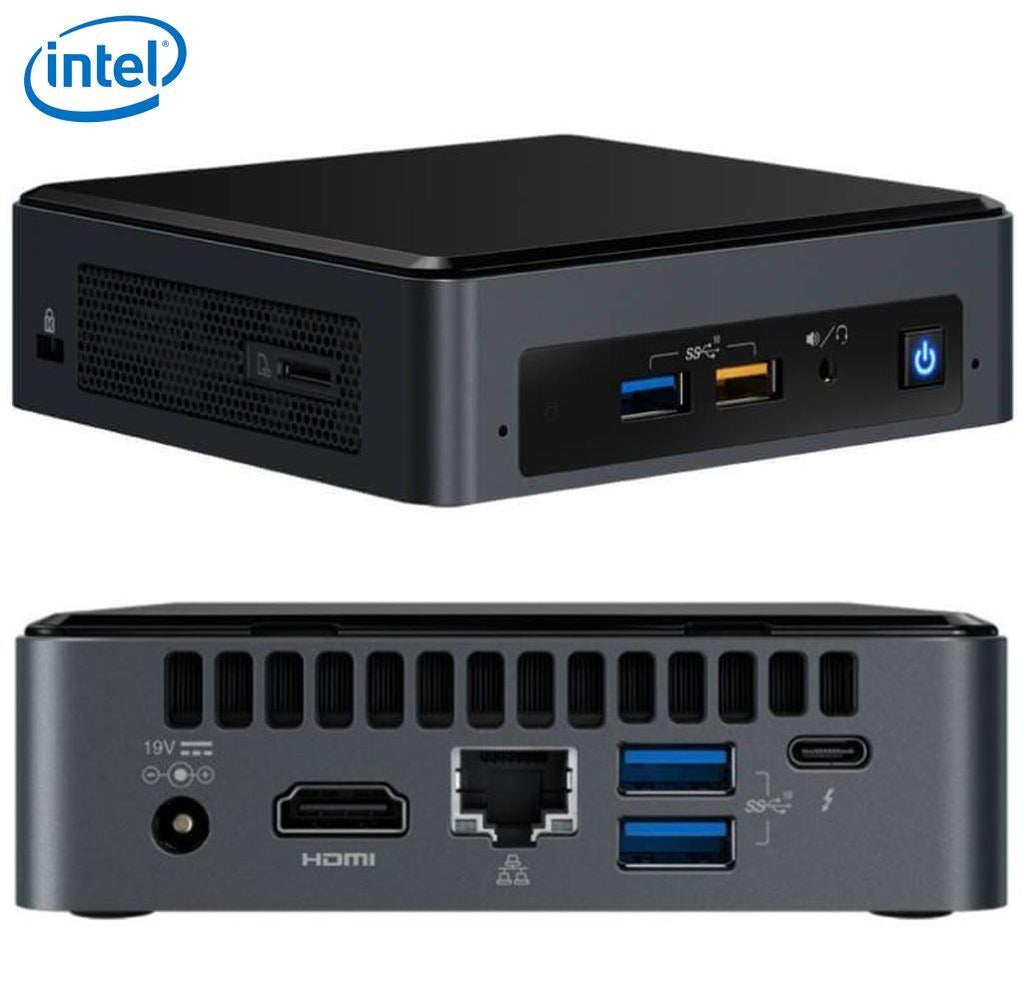 INTEL NUC mini PC i5-8259U 3.8GHz 2xDDR4 SODIMM M.2 SATA/PCIe SSD HDMI USB-C (DP1.2) 3xDisplays GbE LAN WiFi BT 6xUSB DS POS ~SYI-BOXNUC7I5BNK INTEL