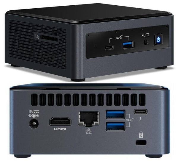 INTEL NUC mini PC i3-10110U 4.1GHz 2xDDR4 SODIMM 2.5' HDD M.2 PCIe SSD HDMI USB-C (DP1.2) 3xDisplays GbE LAN WiFi BT 6xUSB DS POS INTEL