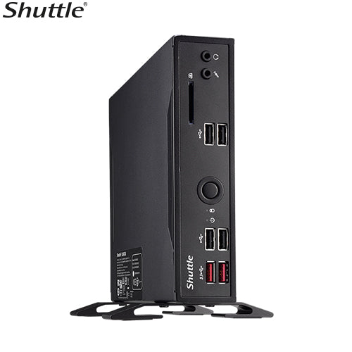 SHUTTLE DS10U5 Slim Mini PC 1.3L - Intel i5-8265U CPU, Support dual Intel Gigabit LAN, USB 3.0, ,RS232/RS422/RS485/Triple display/Vesa Mount SHUTTLE