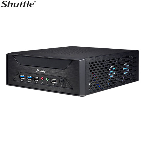 SHUTTLE XH410G 3-Liter Mini-PC Barebone - H410, LGA1200, 2x DDR4 SODIMM, 1x 2.5' Bay, 1x M.2 2280 Socket,1x PCIe x16, 1x HDMI, 1x VGA SHUTTLE