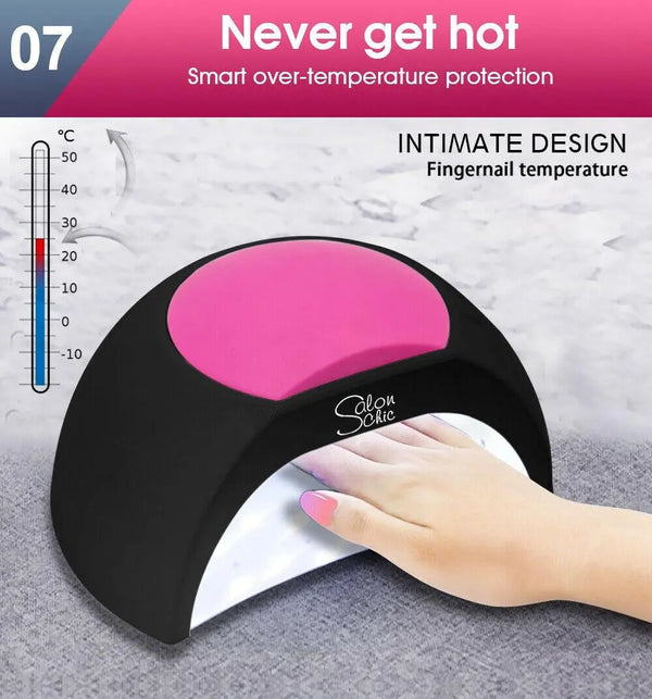 Salon Chic 48W LED UV Nail Lamp Light Gel Polish Dryer Manicure Art Curing Black Deals499