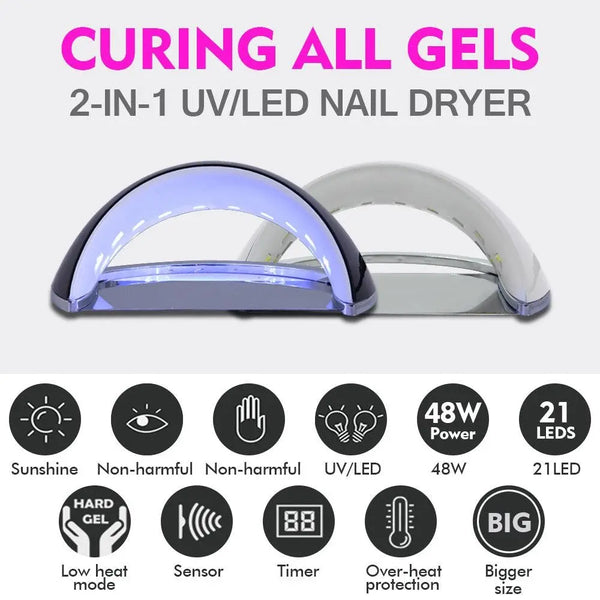 Salon Chic LED UV Nail Lamp Gel Polish Dryer Manicure Curing Smart Sensor Light Deals499