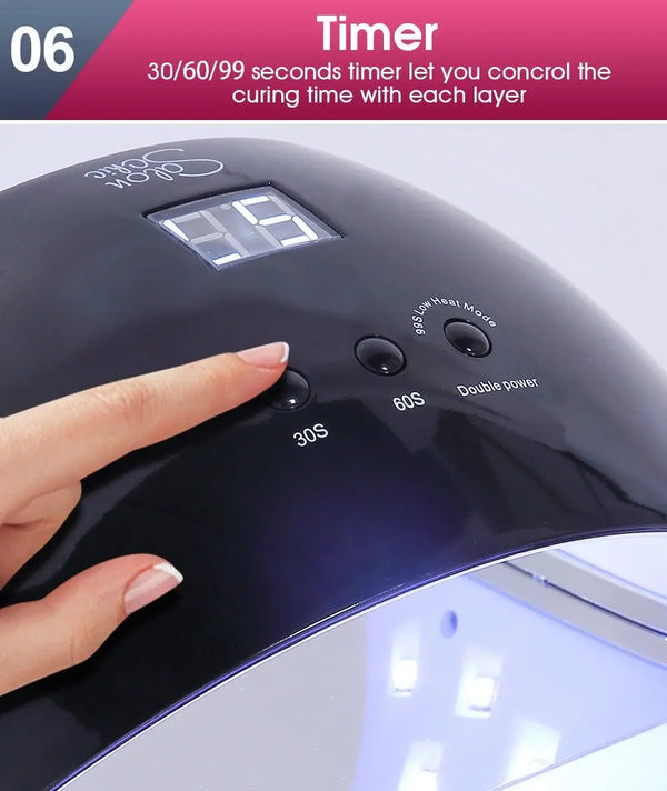 Salon Chic LED UV Nail Lamp Gel Polish Dryer Manicure Curing Smart Sensor Light Deals499
