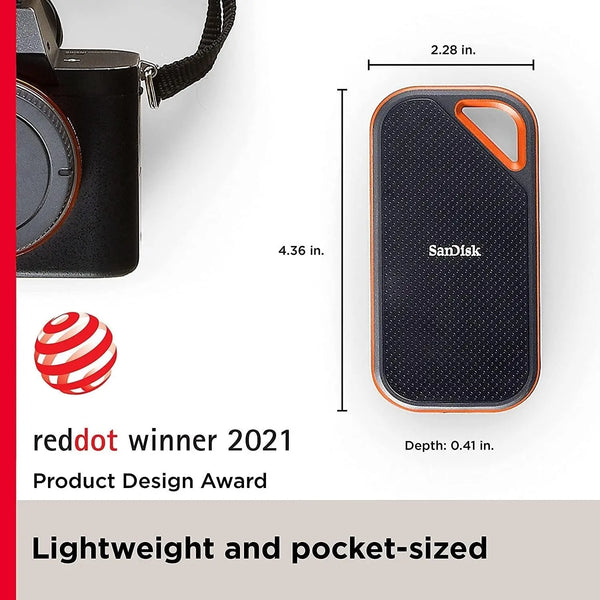 SanDisk 1TB Extreme PRO Portable SSD V2 (SDSSDE81-1T00-G25) Deals499
