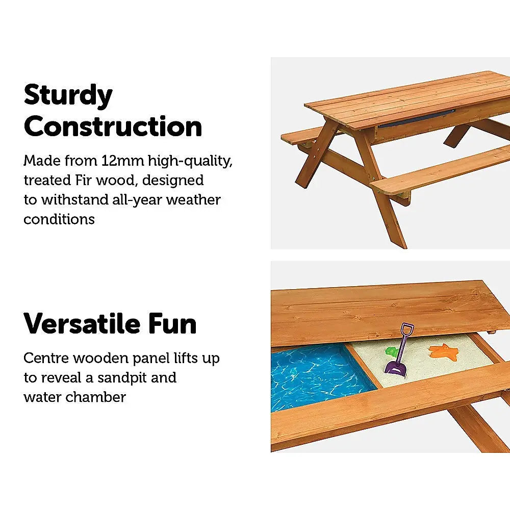 Sand & Water Wooden Picnic Table Deals499