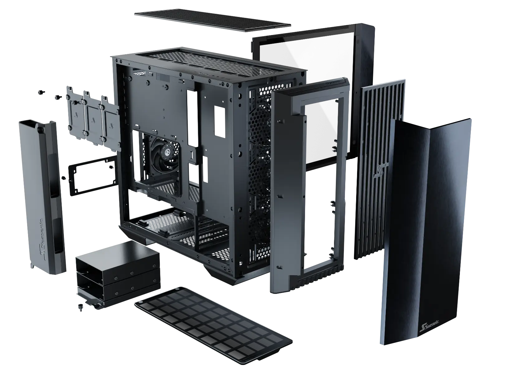 Seasonic Syncro Q704 Aluminum Case with Syncro DPC-850 850W 80 Plus Platinum PSU & Connect Module RED DOT AWARD WINNER 2021 Deals499