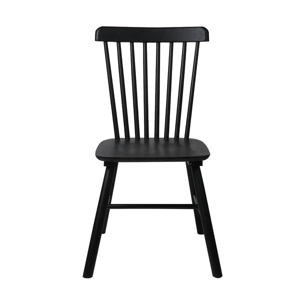 Set of 2 Dining Chairs Side Chair Replica Kitchen Wood Furniture Black Deals499