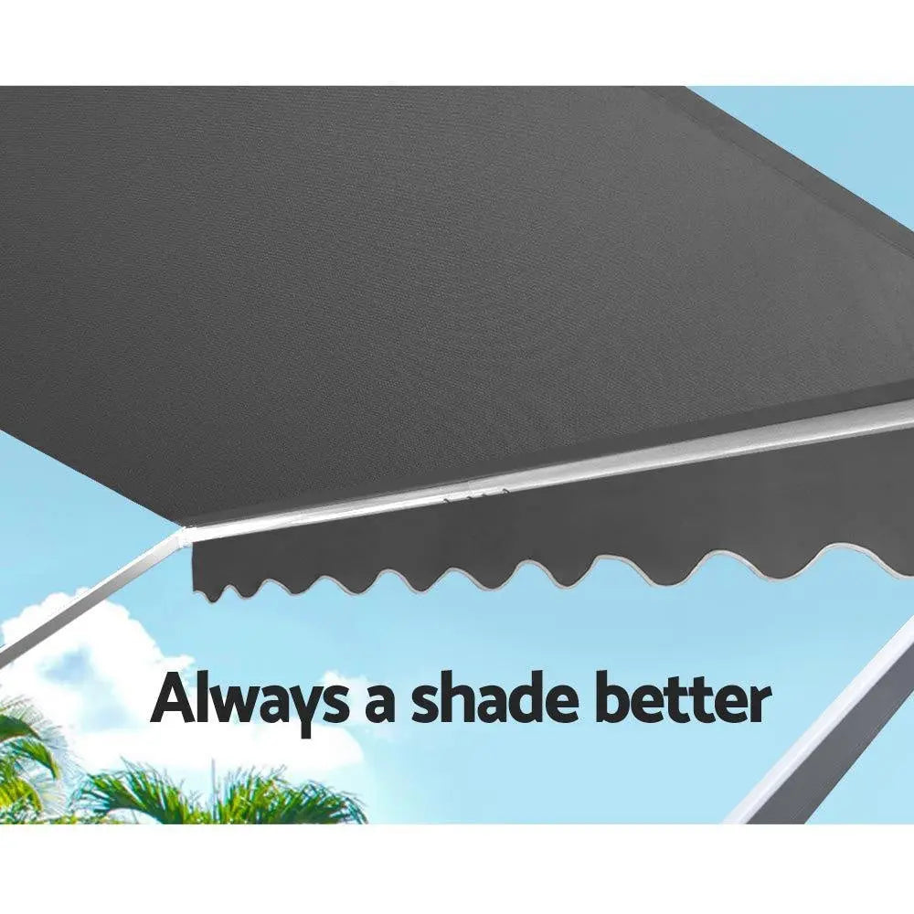 Set of 2 Instahut Fixed Pivot Arm Window Awning Patio Outdoor Blinds 2.1X2.1M Deals499