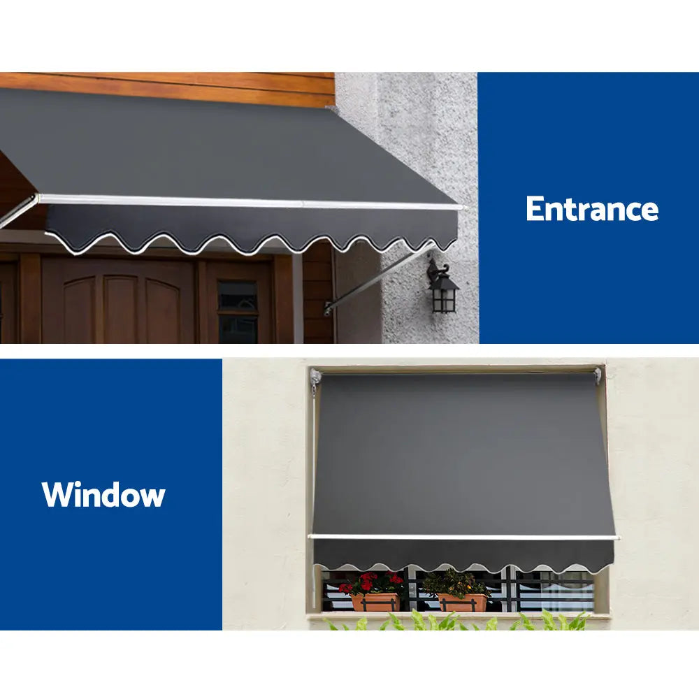 Set of 2 Instahut Fixed Pivot Arm Window Awning Patio Outdoor Blinds 2.1X2.1M Deals499