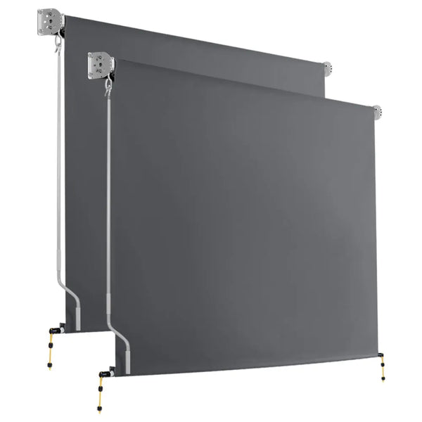 Set of 2 Instahut Outdoor Blinds Roll Down Awning Straight Drop Patio 2.4X2.5M Deals499