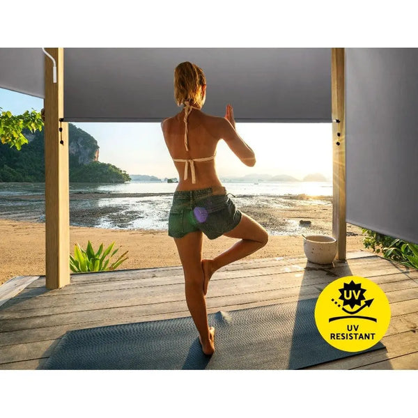 Set of 2 Instahut Outdoor Blinds Roll Down Awning Straight Drop Patio 2.4X2.5M Deals499