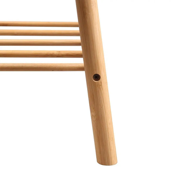 Shoe Bench Bamboo Shoes Storage Cushion Seat Rack Shelf Cabinet Organiser M Deals499