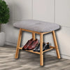 Shoe Bench Bamboo Shoes Storage Cushion Seat Rack Shelf Cabinet Organiser M Deals499