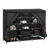 Shoe Rack DIY Portable Storage Cabinet Organiser Stackable Shelf Organizer Black Deals499