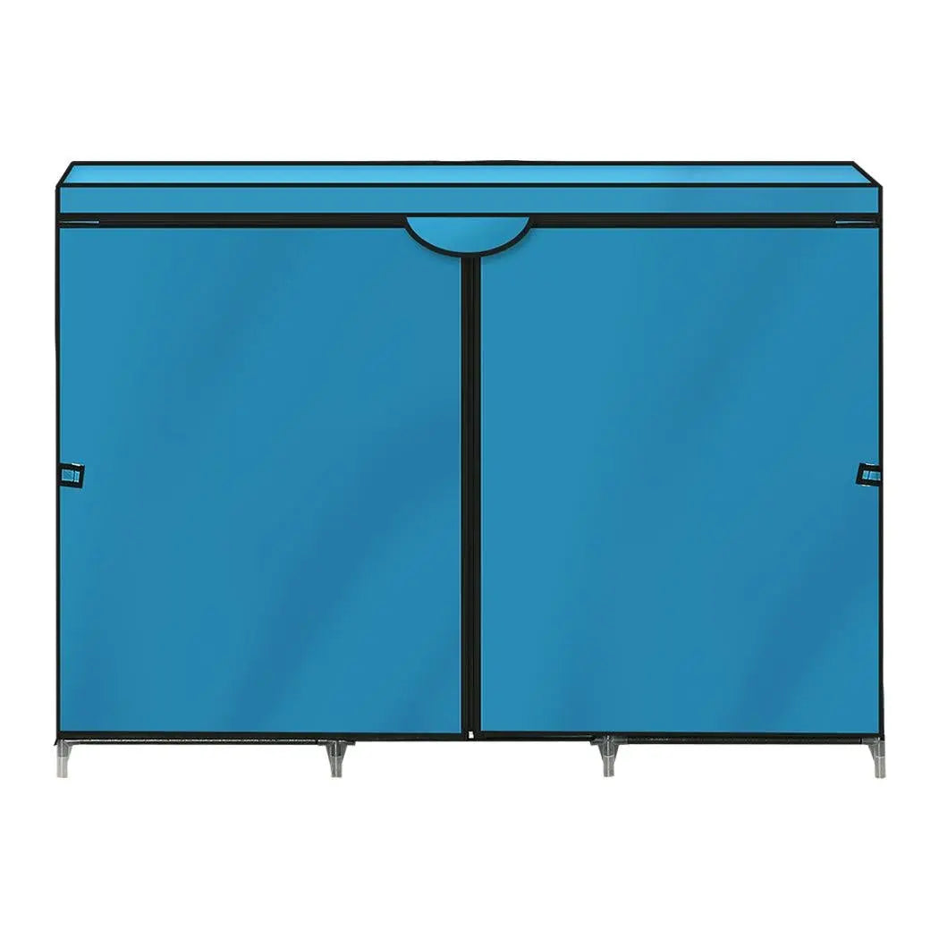 Shoe Rack DIY Portable Storage Cabinet Organiser Stackable Shelf Organizer Blue Deals499