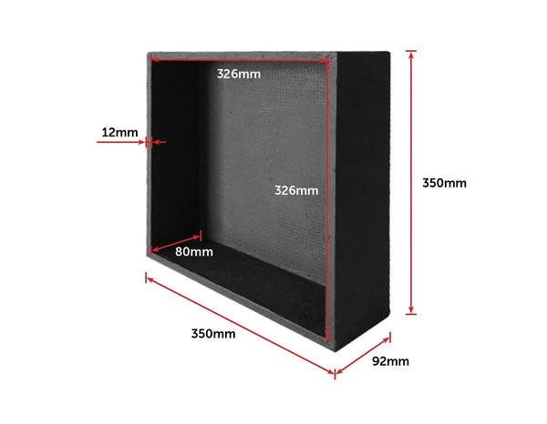 Shower Niche - 350 x 350 x 92mm Prefabricated Wall Bathroom Renovation Deals499