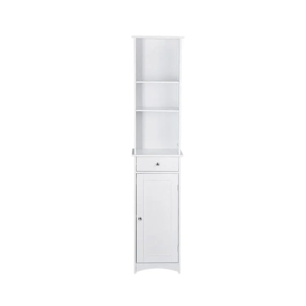 Sian Bathroom Tall Storage Cabinet Organiser - White Deals499