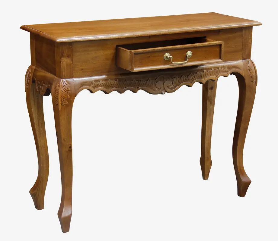 Sierra Carved 1 Drawer Sofa Table (Light Pecan) Deals499
