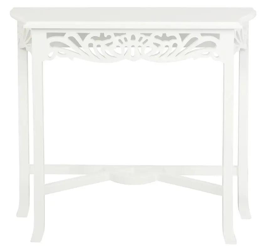 Sierra Carved Sofa Table (White) Deals499