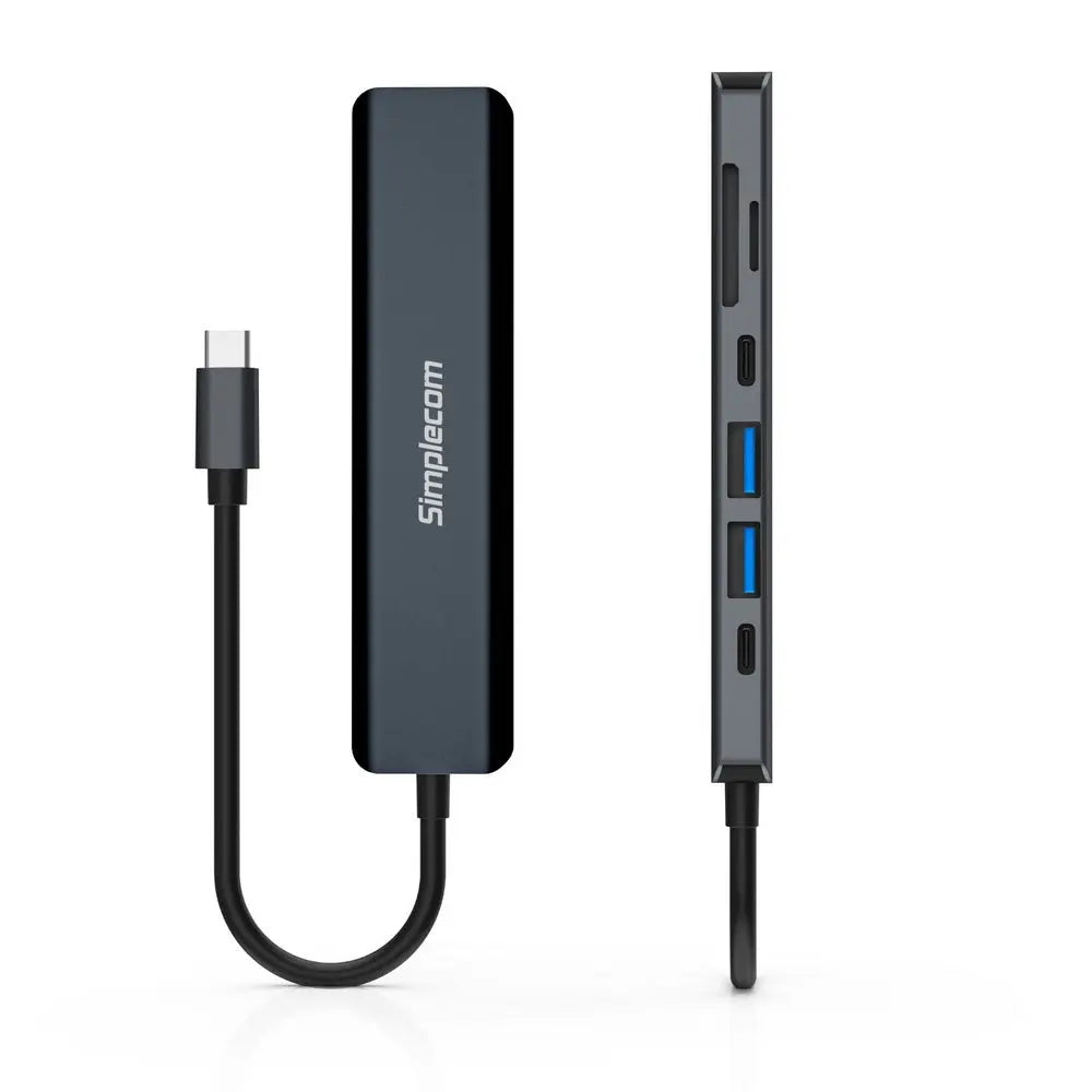 Simplecom CH570 USB-C 7-in-1 Multiport Adapter Hub USB 3.0 HDMI 4K SD Card Reader Deals499