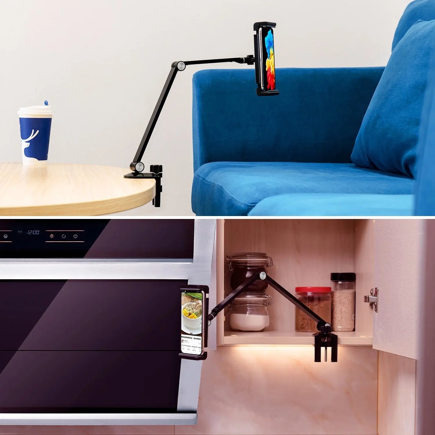 Simplecom CL519 Clamp Arm Stand for Phone and Tablet (4.5