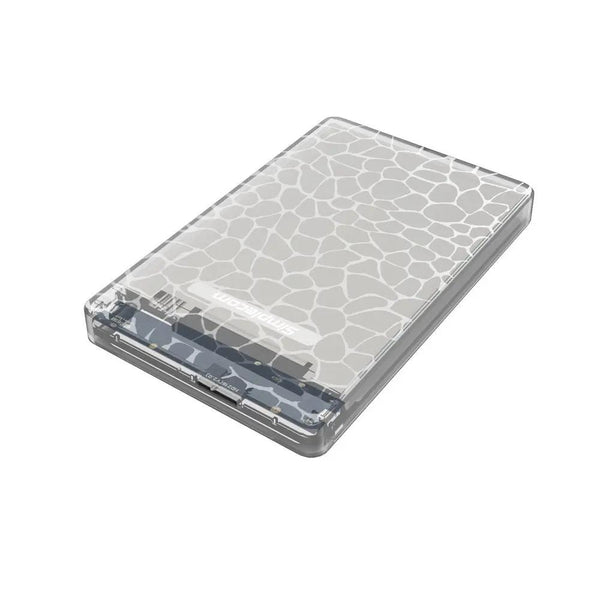 Simplecom SE101 Compact Tool-Free 2.5'' SATA to USB 3.0 HDD/SSD Enclosure Transparent Clear Deals499