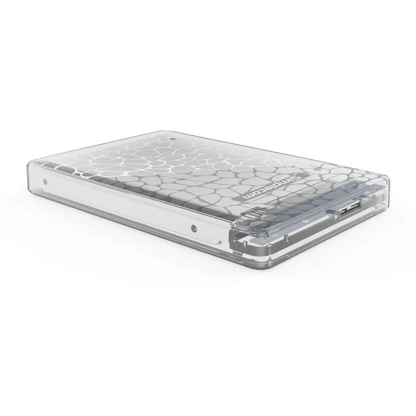 Simplecom SE101 Compact Tool-Free 2.5'' SATA to USB 3.0 HDD/SSD Enclosure Transparent Clear Deals499